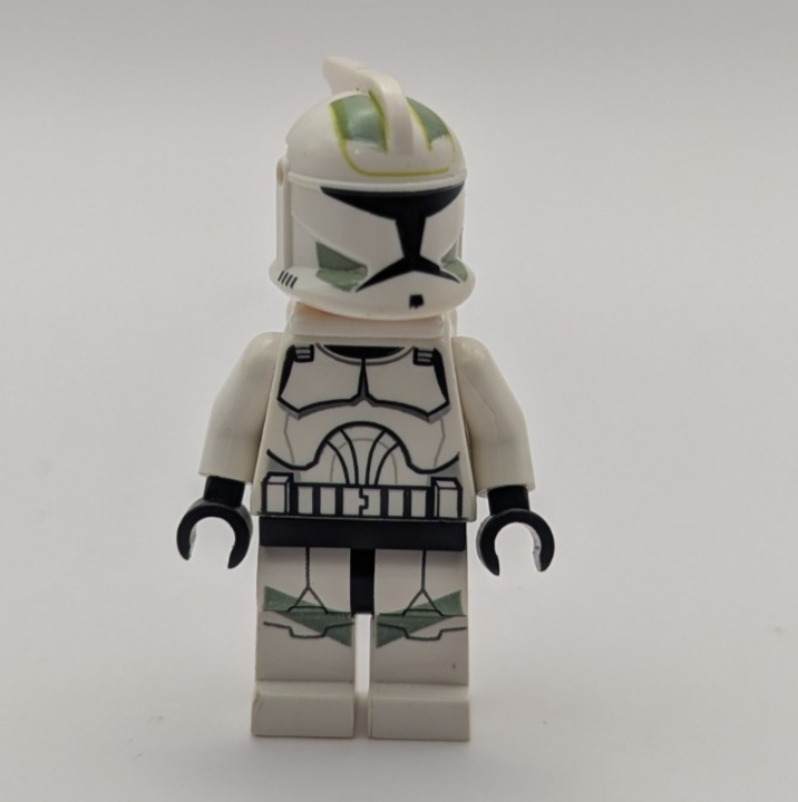 LEGO Star Wars Green Clone Trooper Horn Company Minifigure 7913 SW0298 Jetpack