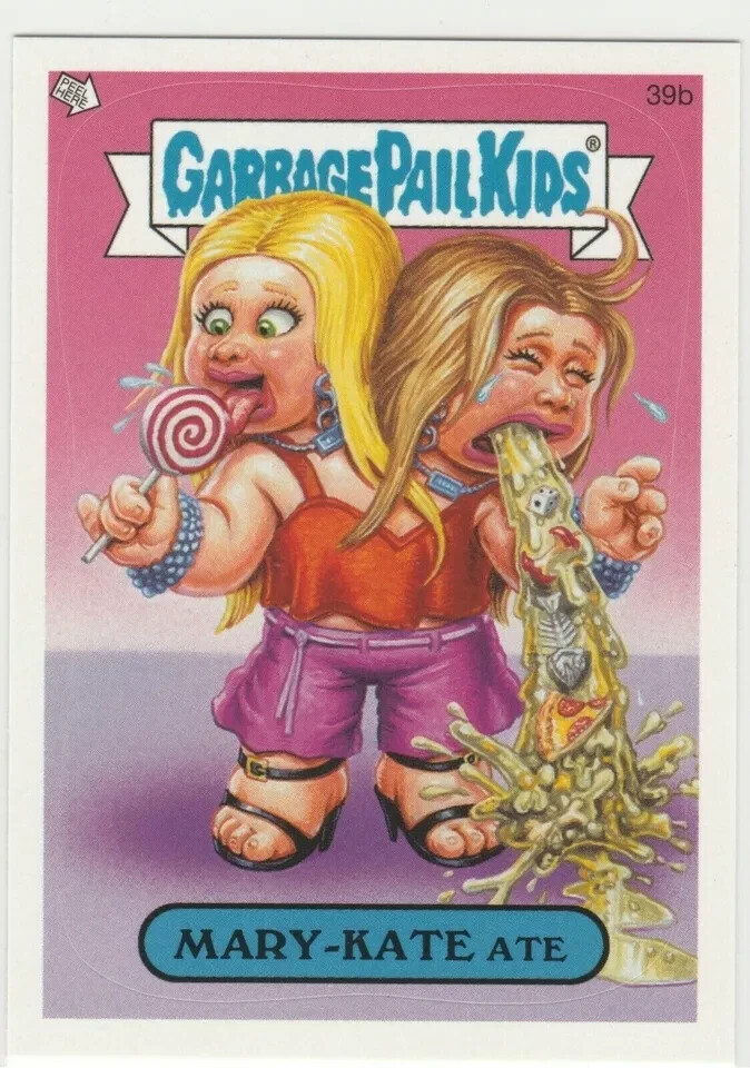 Mary-Kate Olsen Twins Garbage Pail Kids GPK 2005 ANS4 #39b Rare Collectible Card