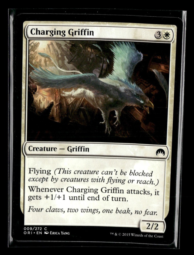 Griffin MTG White Card #9 Magic Origins MTG Charging Creature  -image
