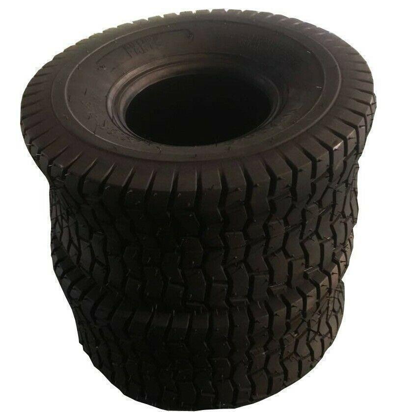 Two* of 15x6.00-6 Turf Tires 2 Ply Lawn Mower Tractor TIRES Tubeless  SW:6.29