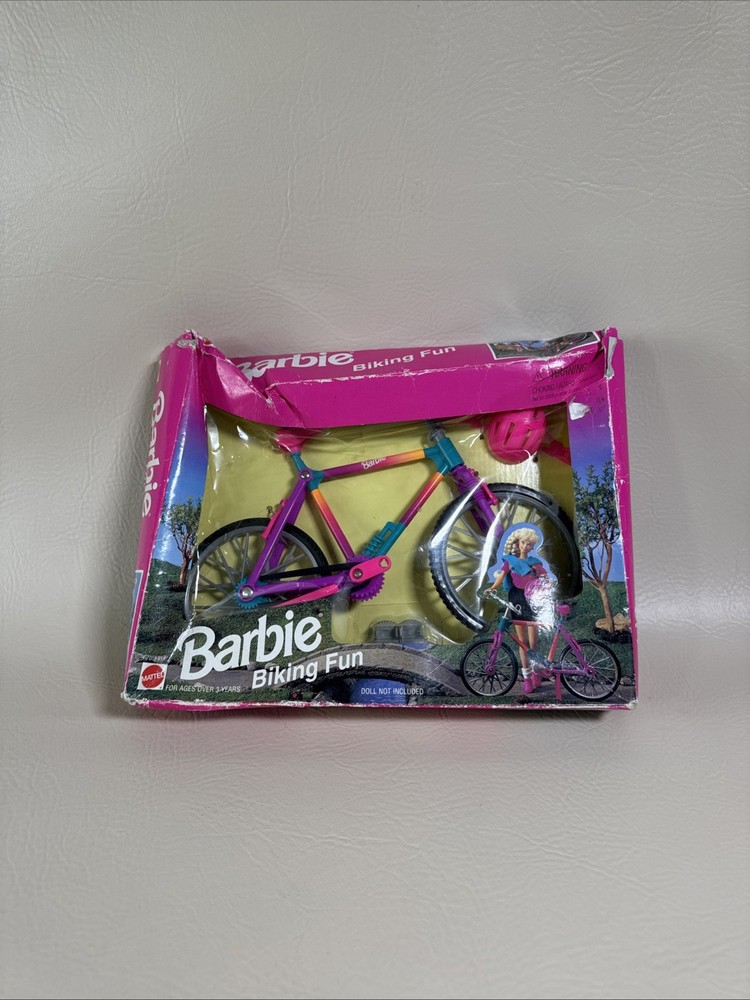 Barbie Biking Fun Bicycle & Helmet 1995 Mattel 67053-91