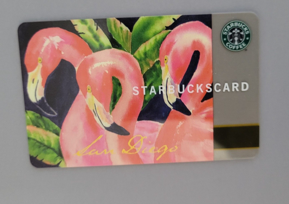 Starbucks Gift Card: 2003 San Diego Zoo - Flamingo, with folder-image