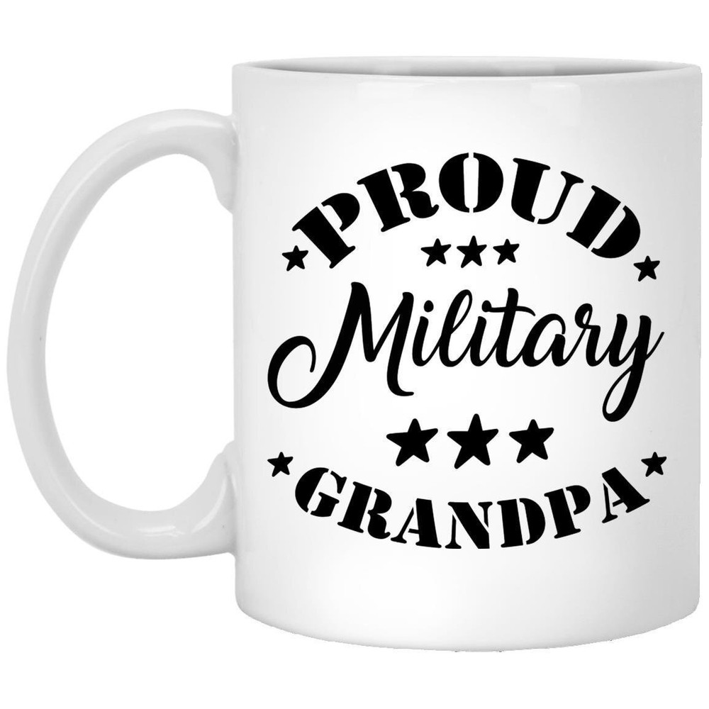 Proud Military Grandpa Best Grandpa Gift Coffee Mug Grandpa Mug Funny Gift