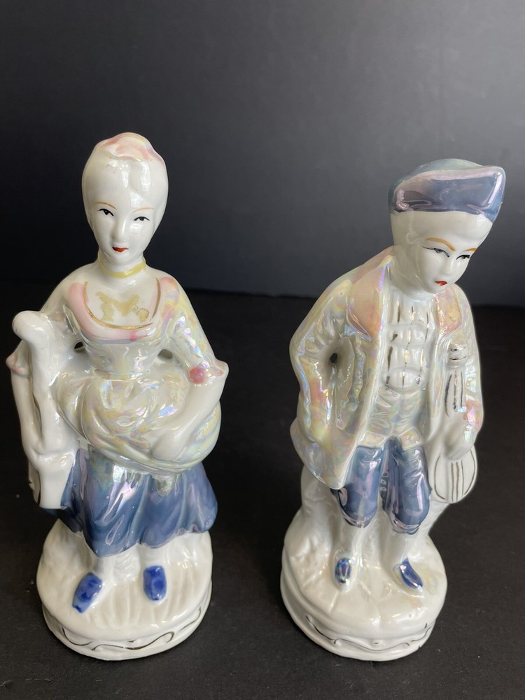 Elegant Porcelain Victory Women Figurine Pair
