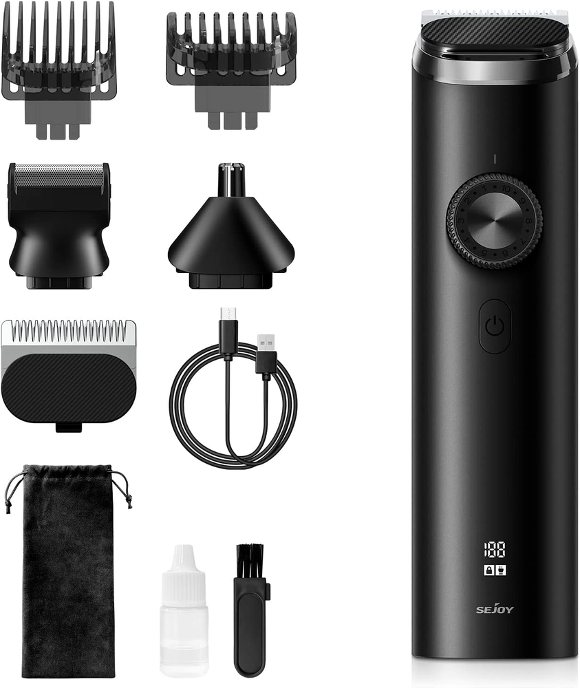 Men's Cordless Waterproof Beard & Mustache Trimmer Hair Clipper