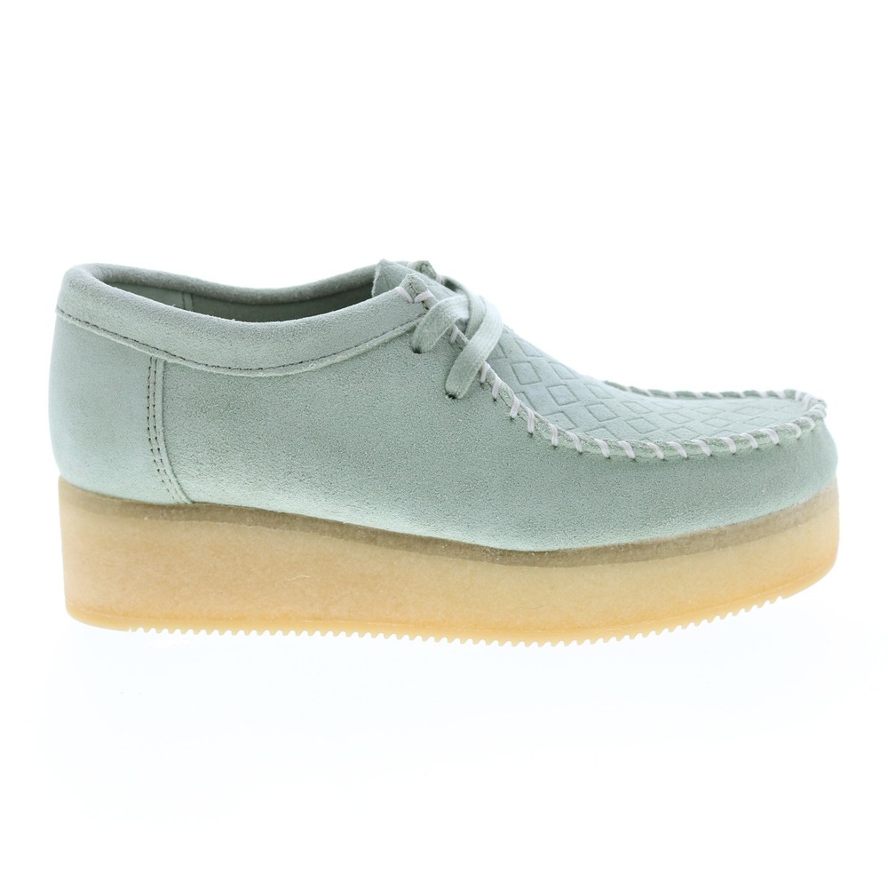 Clarks Wallacraft LO 26165848 Womens Green Oxfords & Lace Ups Casual Shoes