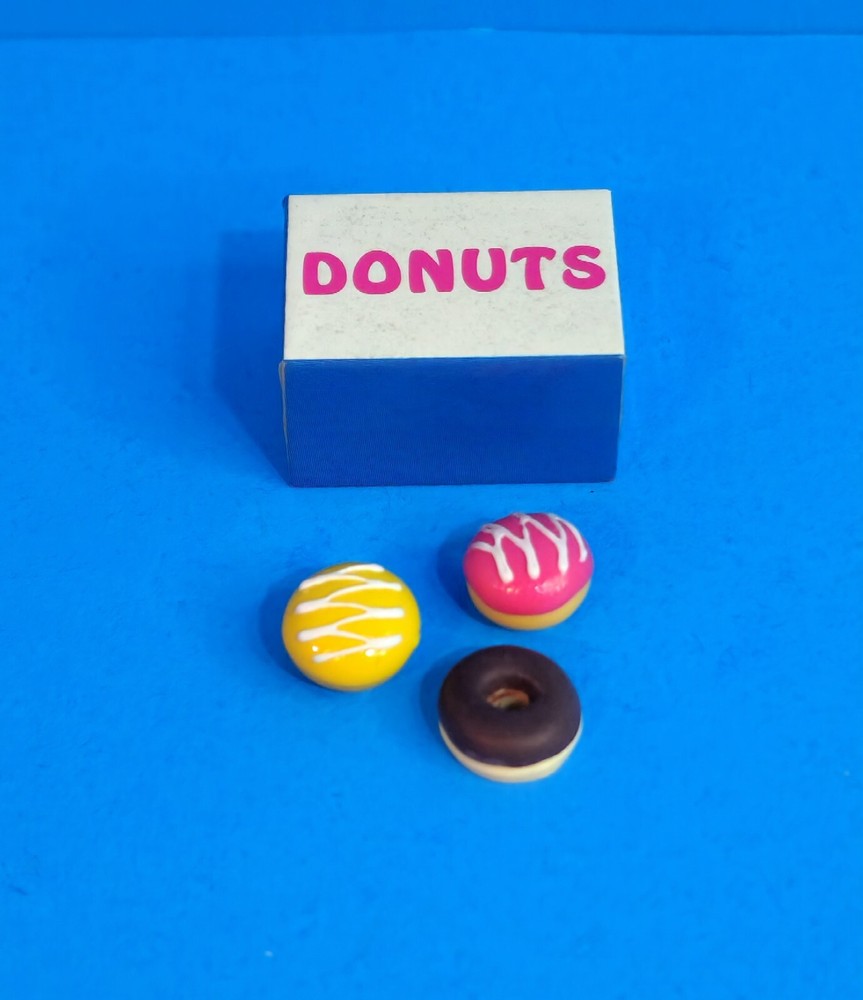 CHRISTMAS SALE! KITCHEN LITTLES RARE DONUTS DESSERT Barbie Food Grocery DESSERTS-image