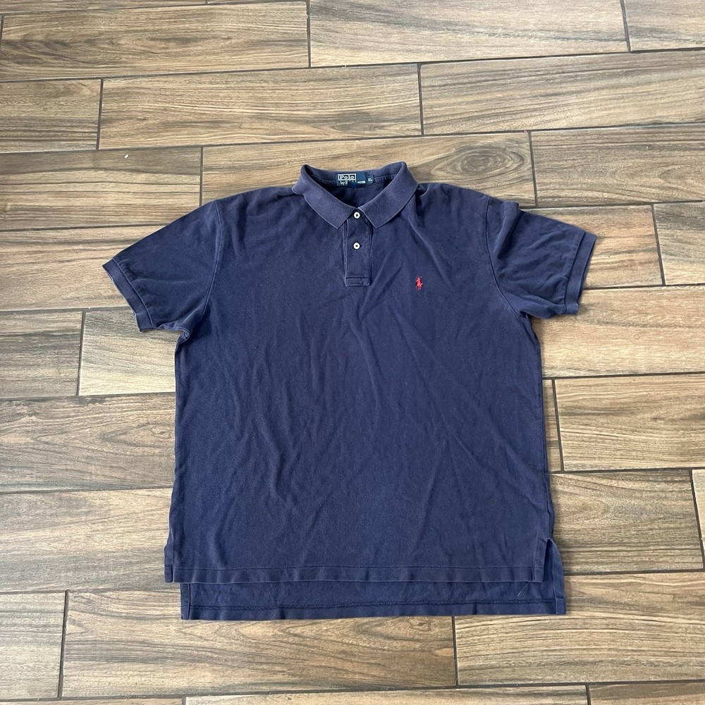 Polo Ralph Lauren Navy Blue Short Sleeve Polo Shirt Men’s XL