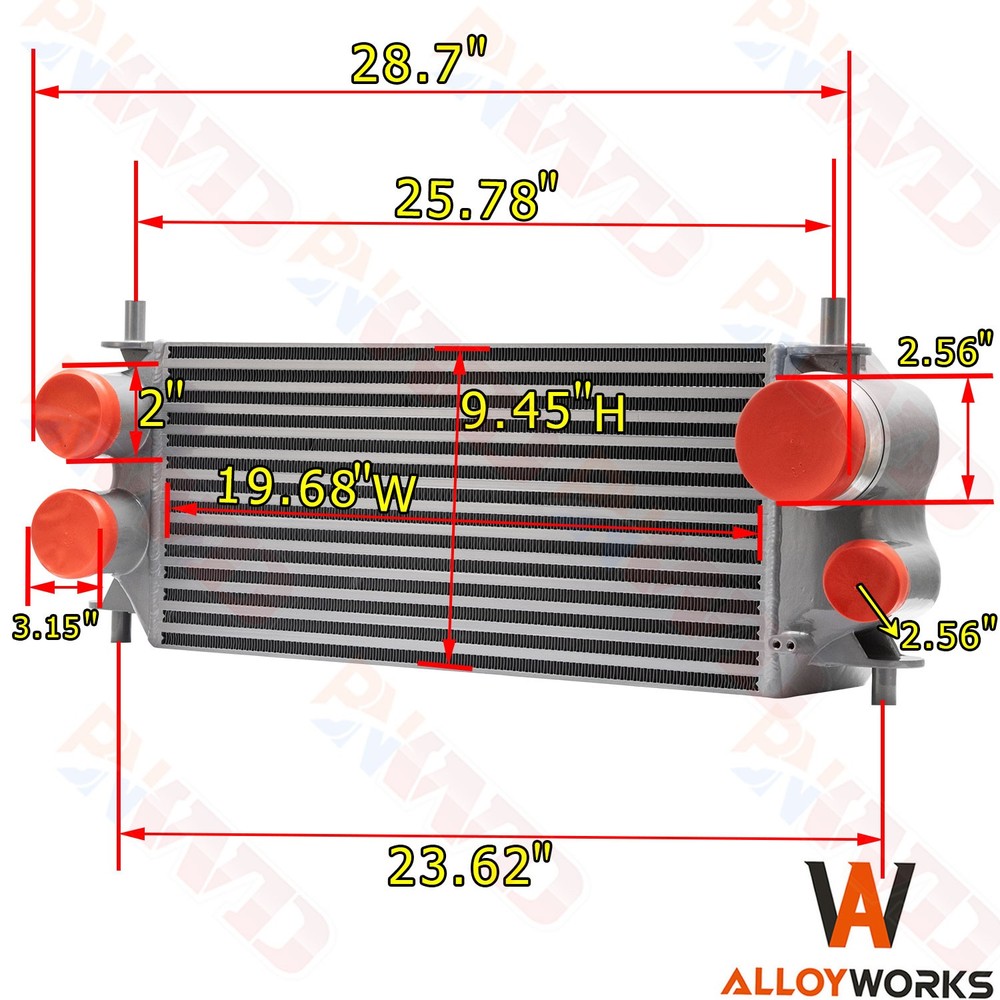 Aluminum Intercooler Fits 2015-2020 2018 Ford F150 EcoBoost 2.7L 3.5L