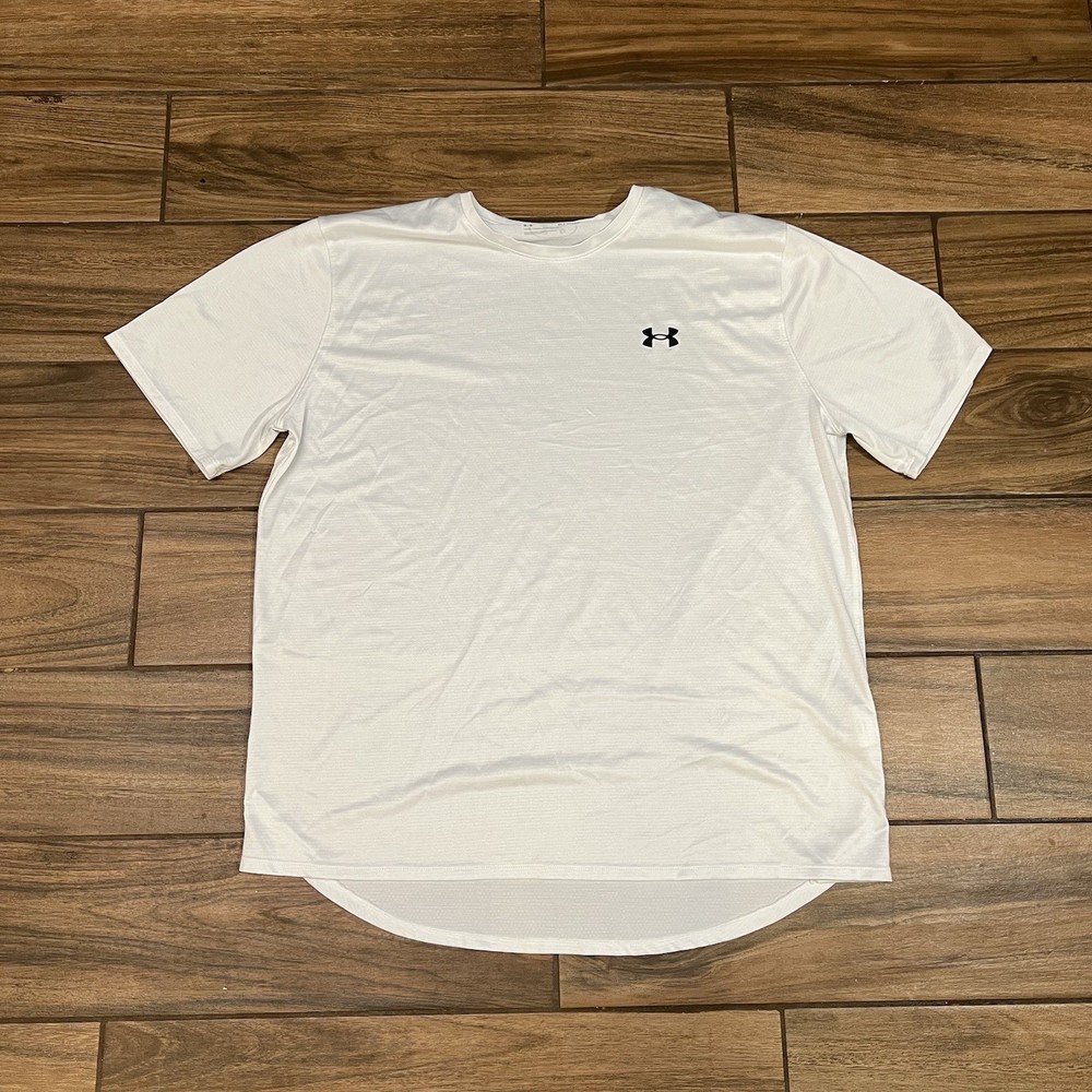 Under Armour HeatGear Short Sleeve T-Shirt Men’s XL White Athletic