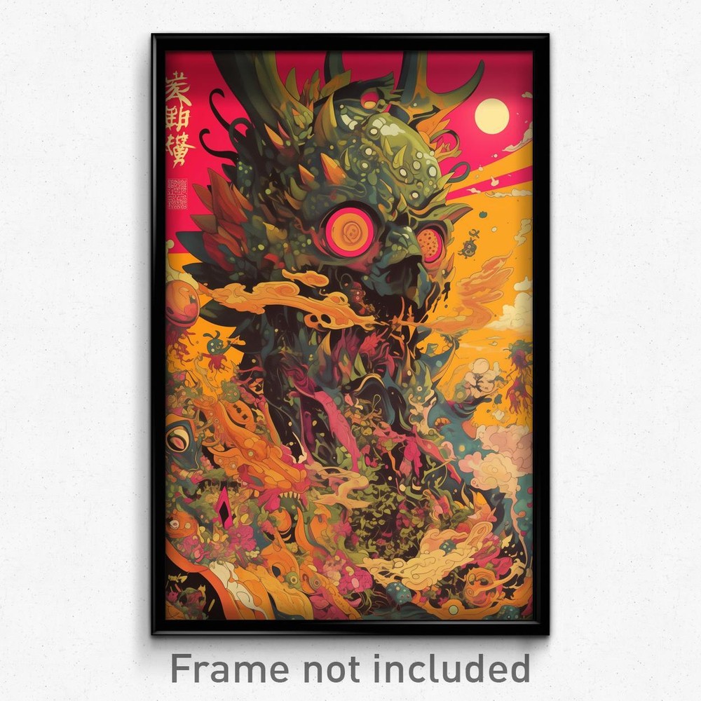 Vintage Chinese Film Art Print - Puzzling Notebook Retro Poster