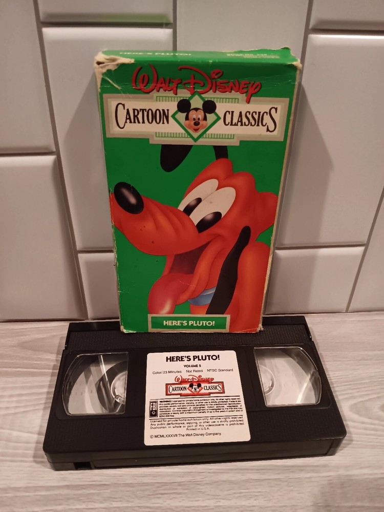 Vintage Rare Walt Disney VHS - Cartoon Classics #5 - Here’s Pluto!