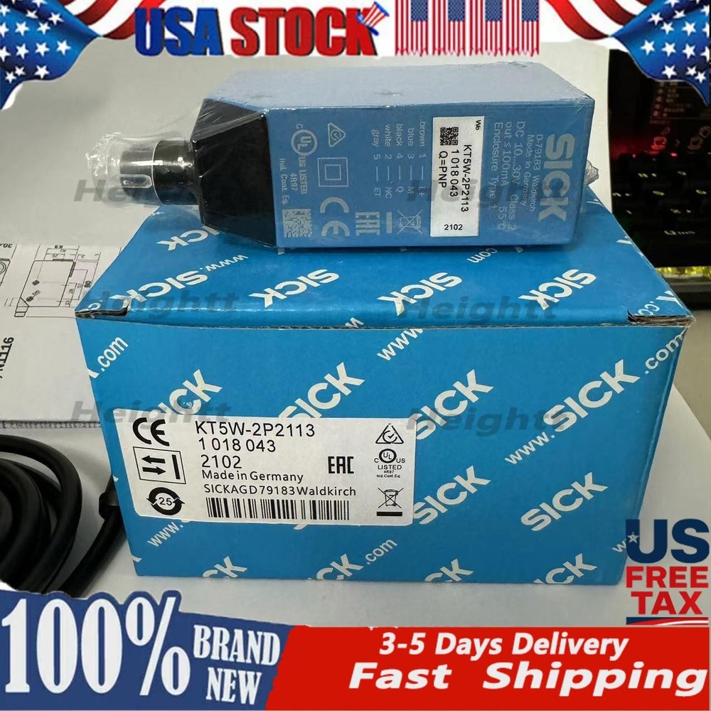 SICK KT5W-2P2113 Contrast Sensor New One KT5W2P2113 Expedited Shipping