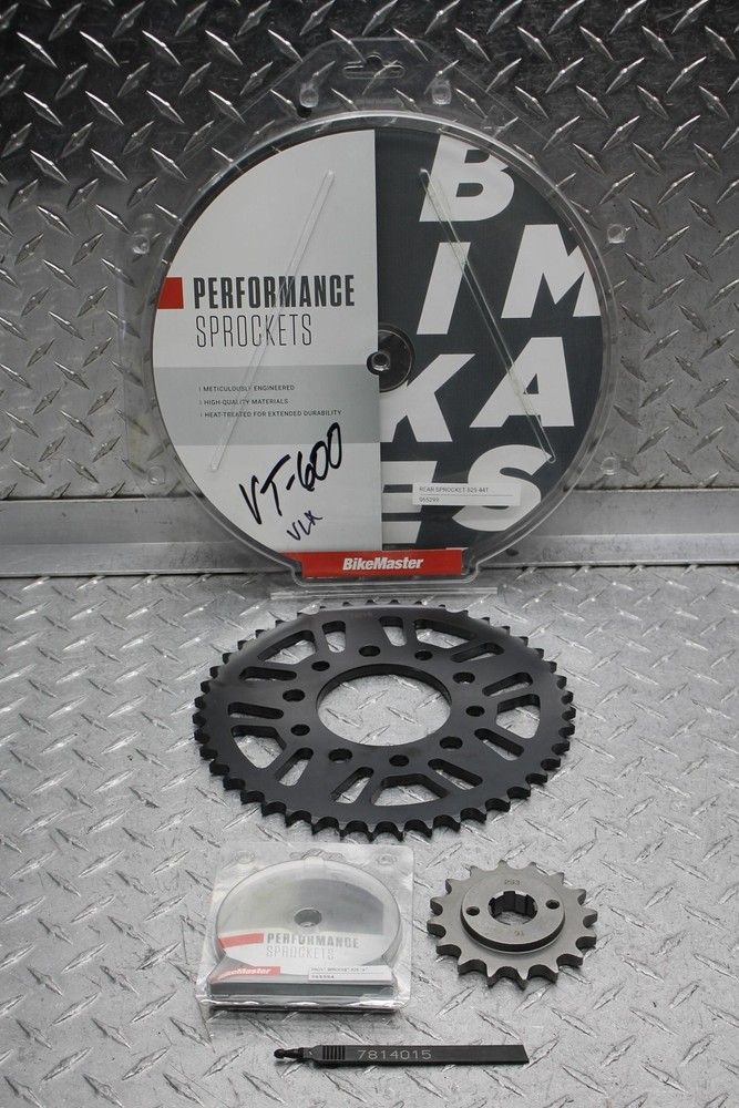 2000 HONDA SHADOW VLX 600 VT600C BIKEMASTER FRONT 16T/REAR 44T SPROCKETS