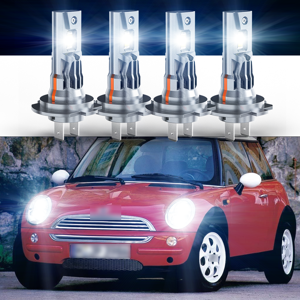 2002-2006 Mini Cooper H7 LED Headlight Bulb Kit - High/Low Beam