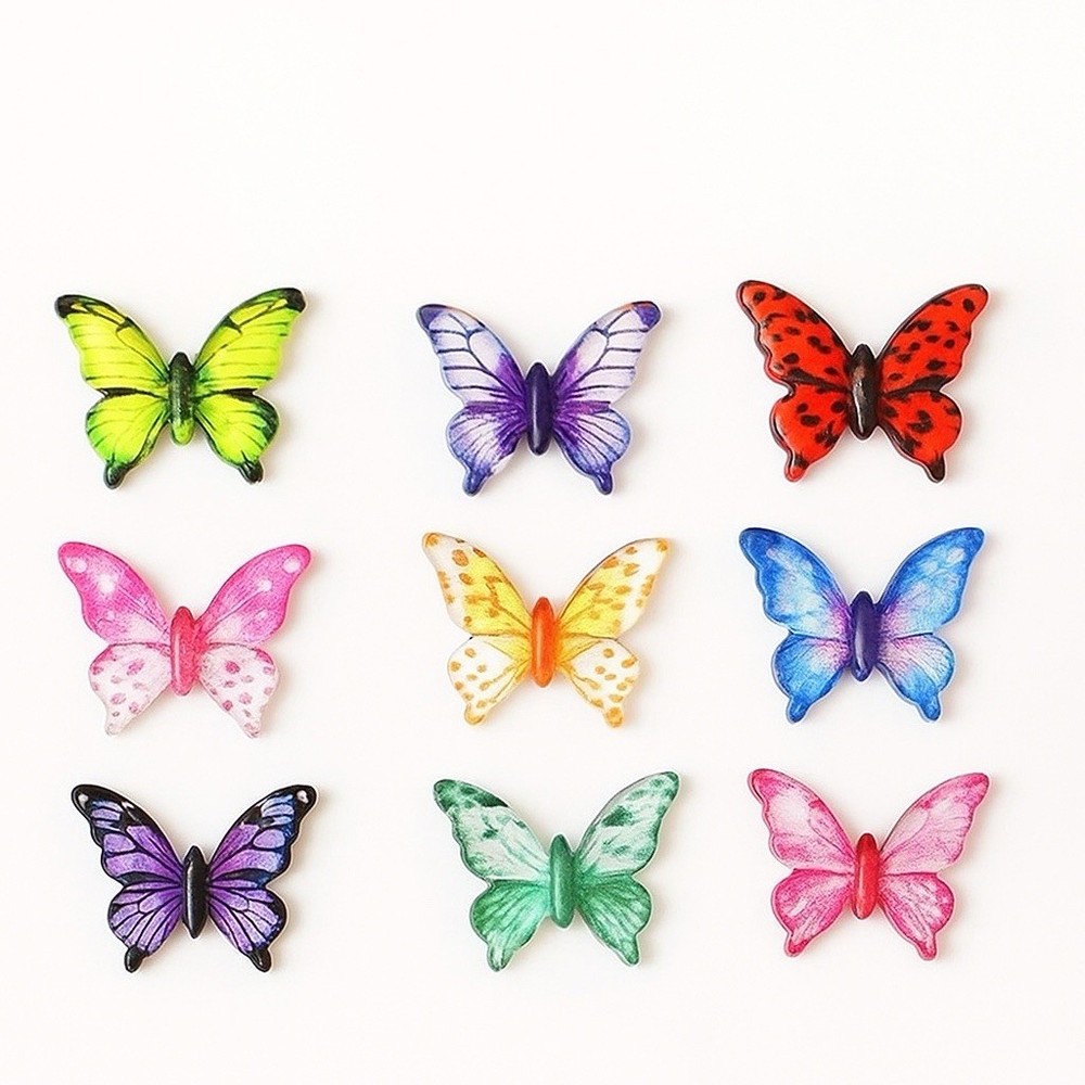 10 pcs Mini Resin Butterfly 1.2x1cm Embellishments DIY Craft Decor decoration