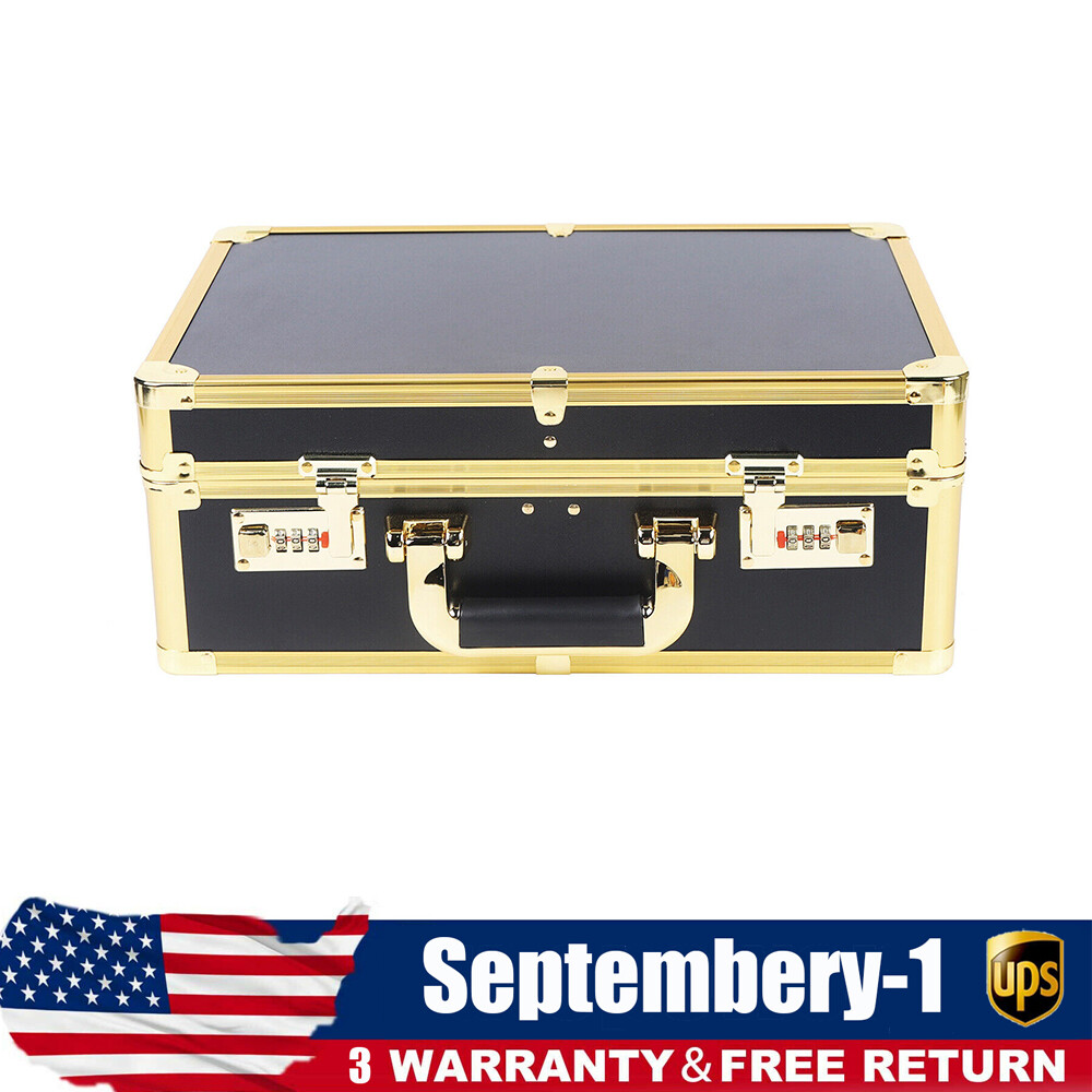 Suitcase Storage Box Barber Carrying Case Clipper Trimmer Organize Password Lock