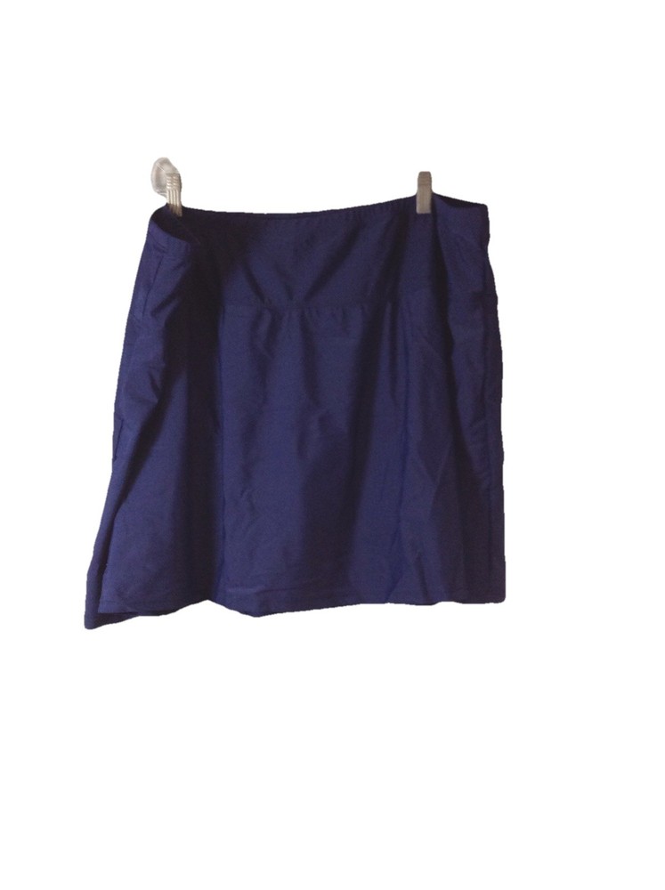 Daci Womens 28W 4X Navy Blue Skirt with Shorts 081256