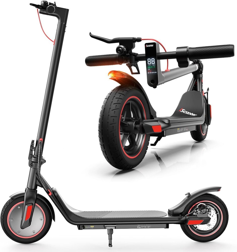 iScooter 500W Folding Electric Scooter 25mph 2-Speed 30KM Range App-Controlled Commuter