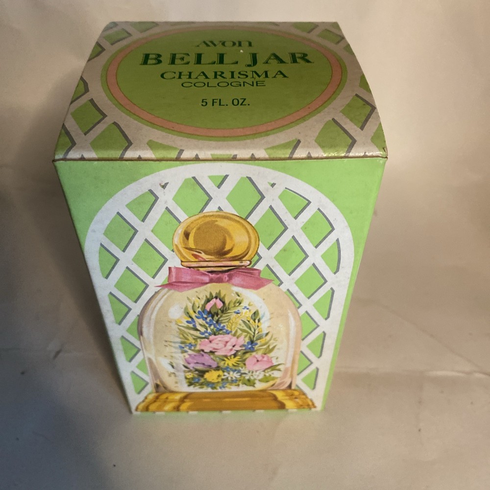 Avon vintage Bell Jar Field of Flowers cologne 5 oz rare in box USA G5-2