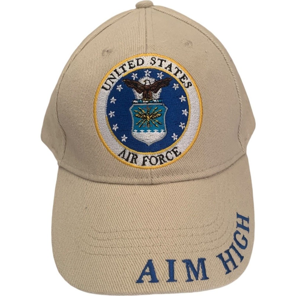 USAF United Stated Air Force Aim High Fly Fight Win Embroidered Hat Cap NWOT