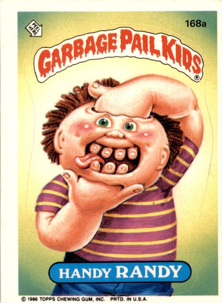 1986 Garbage Pail Kids Series 5 #168a Handy Randy NM