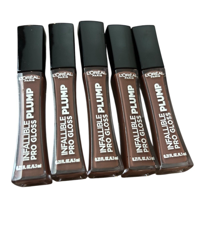 5pk L'Oreal Paris 8HR Infallible Pro Gloss in 604 Radiant Mauve
