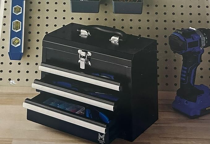 Members Mark 3-drawer Steel Tool Box (black)-image