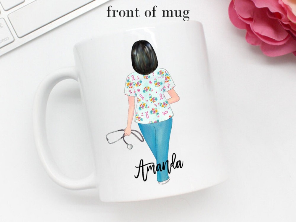 Personalized Nurse Mug Custom Name Best Friend Mugs Nurse Appreciation
