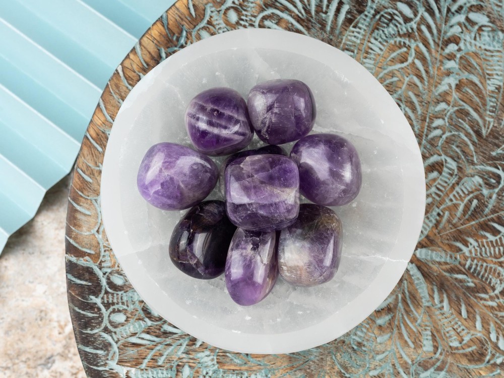 Amethyst Tumbled Stone for Meditation Healing and Energy