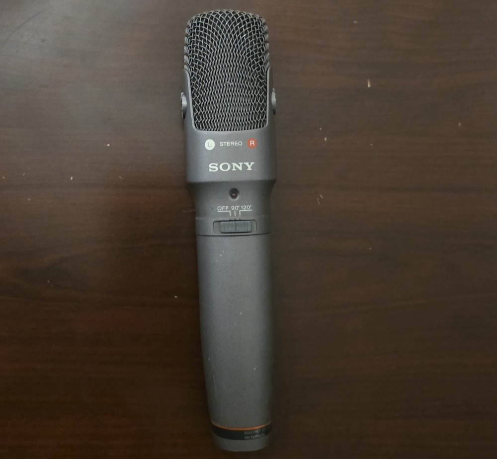 Sony ECM-MS957 Electret Stereo Condenser Microphone 90°/120° Made in Japan
