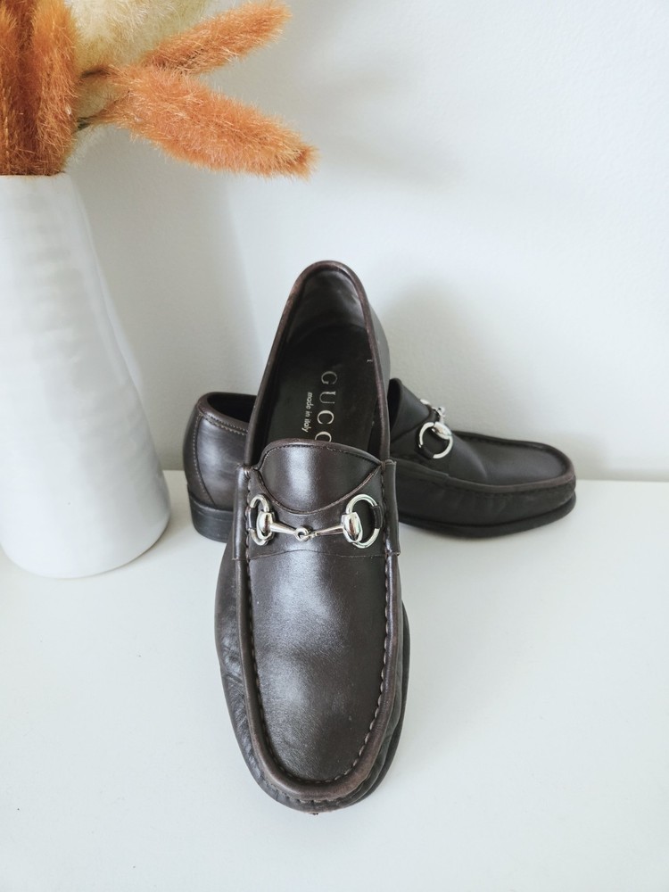 Vintage GUCCI Horsebit Tom Ford Era Leather Loafers MEN'S US 7 / UK 6.5 D (COA)