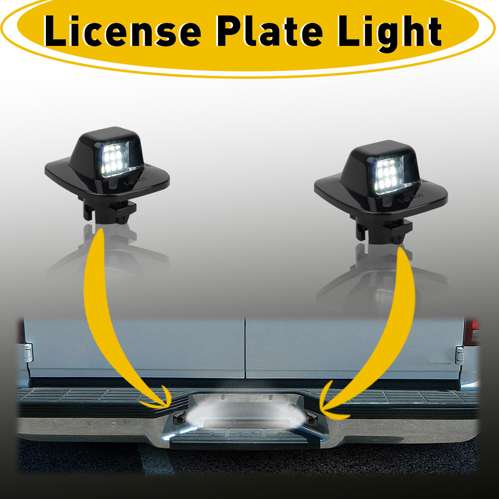2 PCS LED License Plate Light For 1992-1999 GMC C1500 Suburban C2500 K1500 K2500