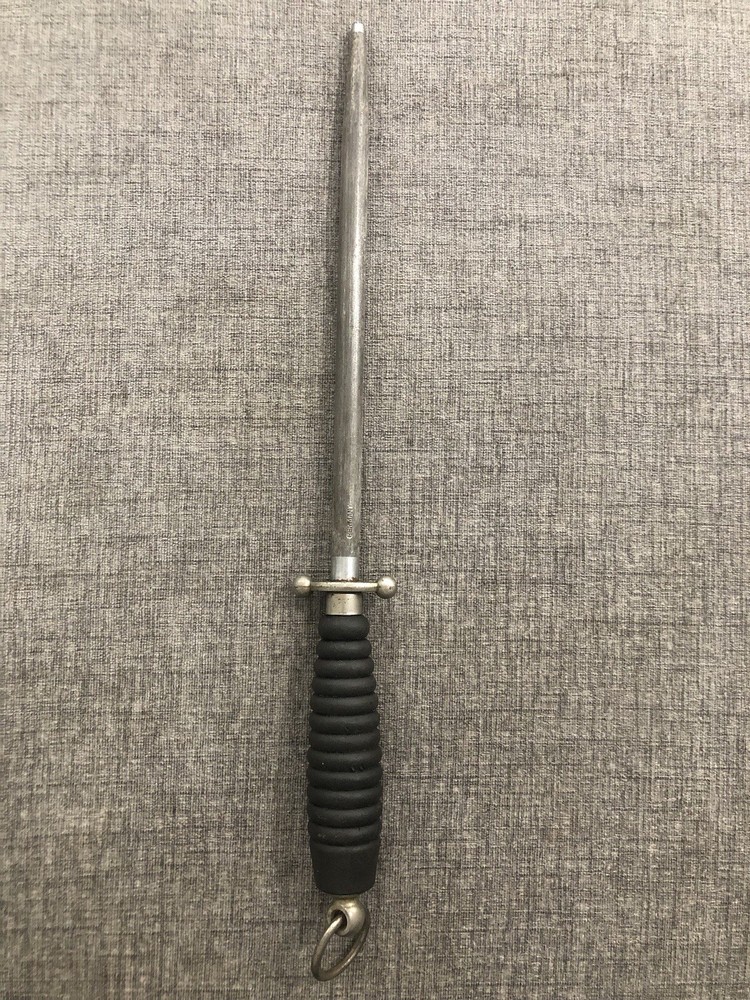 Vintage Alfred Zanger 10” Butcher’s Knife Sharpening Steel Made In Germany