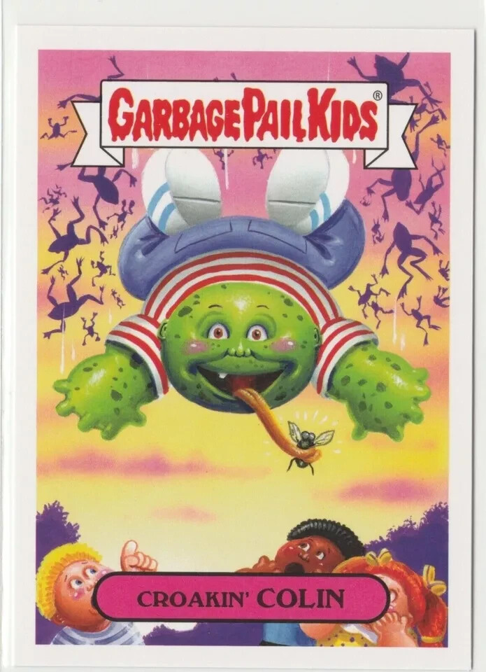 Croakin Colin 5b Garbage Pail Kids GPK 2017 Adam-geddon Trading Card