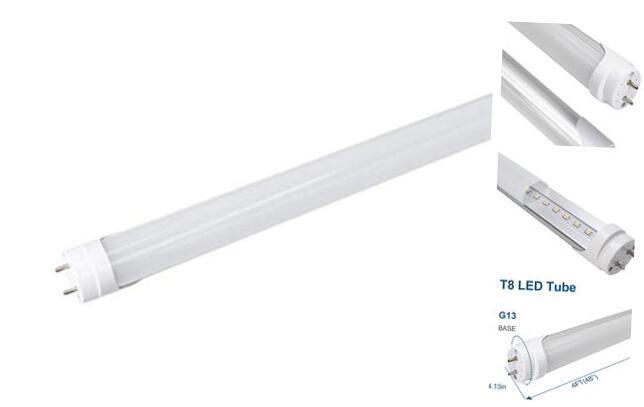 LED T8 Light Tube 4FT, Warm White 3000K-3500K, Dual-End Powered Ballast