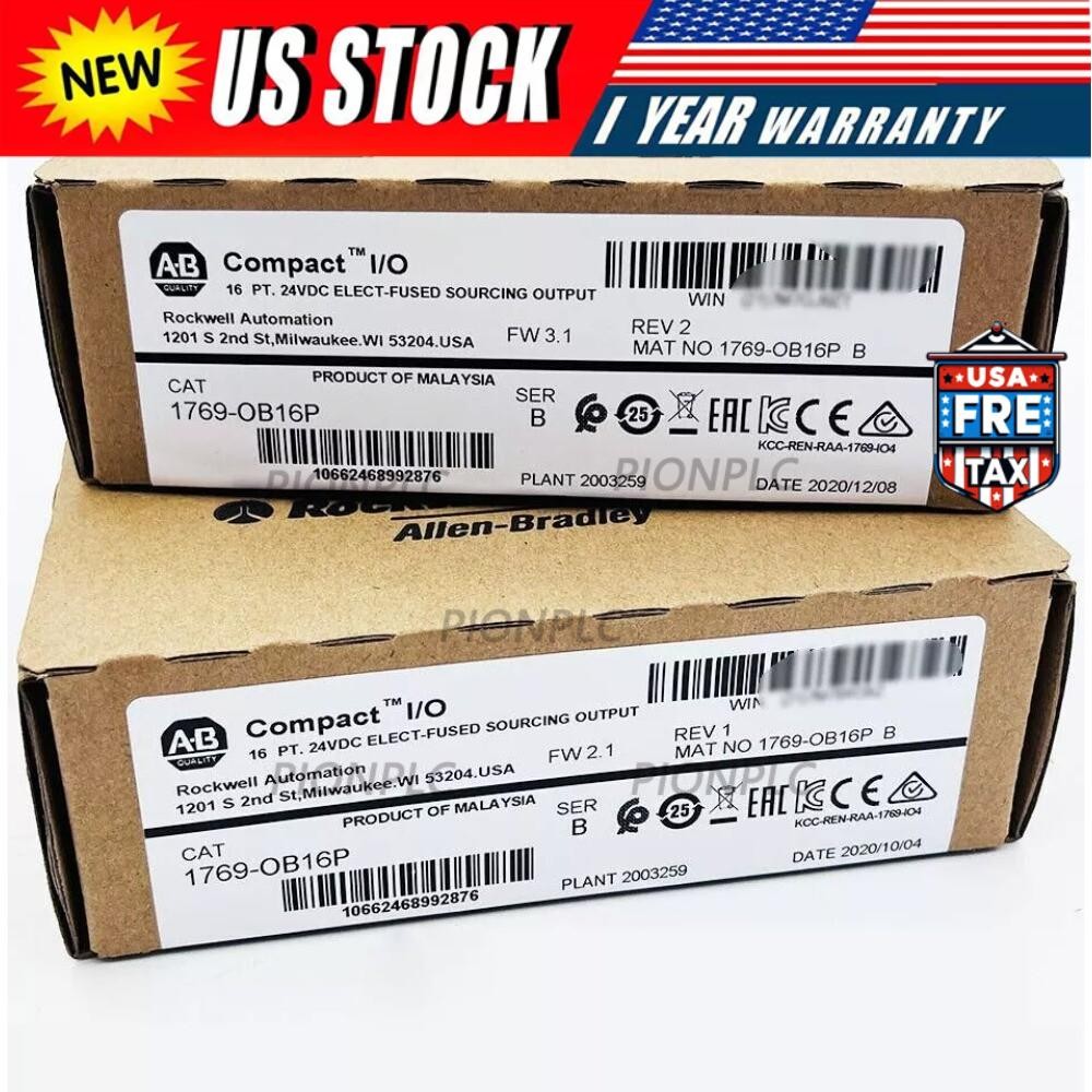 New Allen Bradley AB 1769-OB16P SER B CompactLogix 16 Pt D/O Module US Free Tax