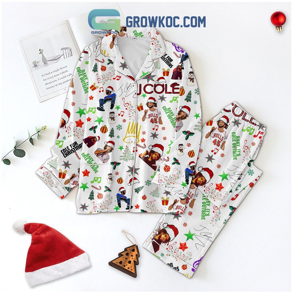 J Cole It Is Cole Outside Christmas Polyester Pajamas Set