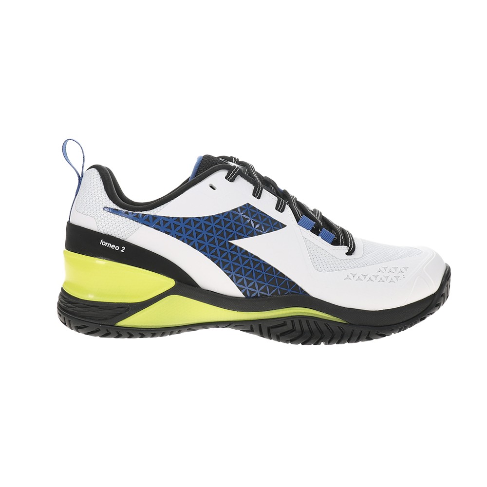 diadora Blushield Torneo 2 Ag Tennis  Mens Black, Green, White Sneakers Athletic