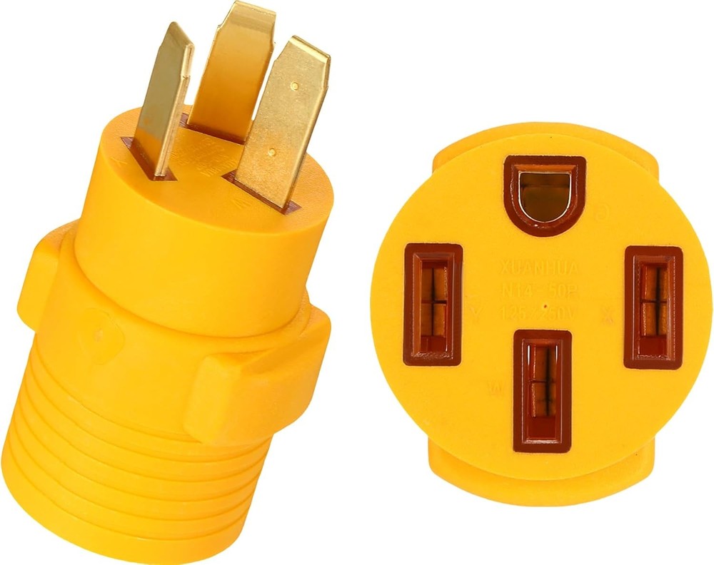 Kanayu 3 Prong Stove Adapter Compatible with NEMA 10-50p to 14-50r Adapter 3 Pro