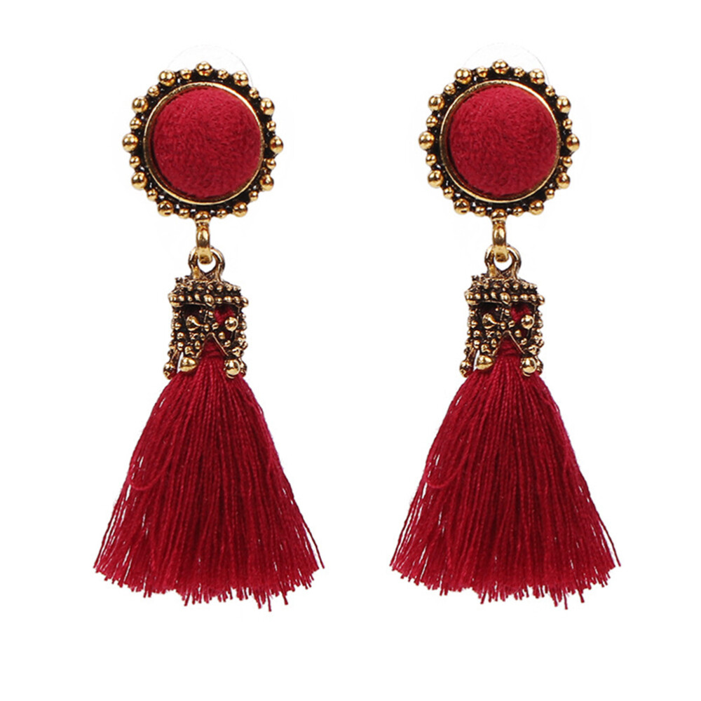 Rhinestone Earrings Birthday Gift Retro Jewelry Retro Earring