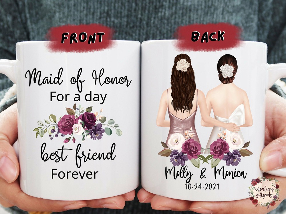Custom Bridal Party Gift Maid Of Honor Proposal Mug Bride Gift Coffee Mug Best
