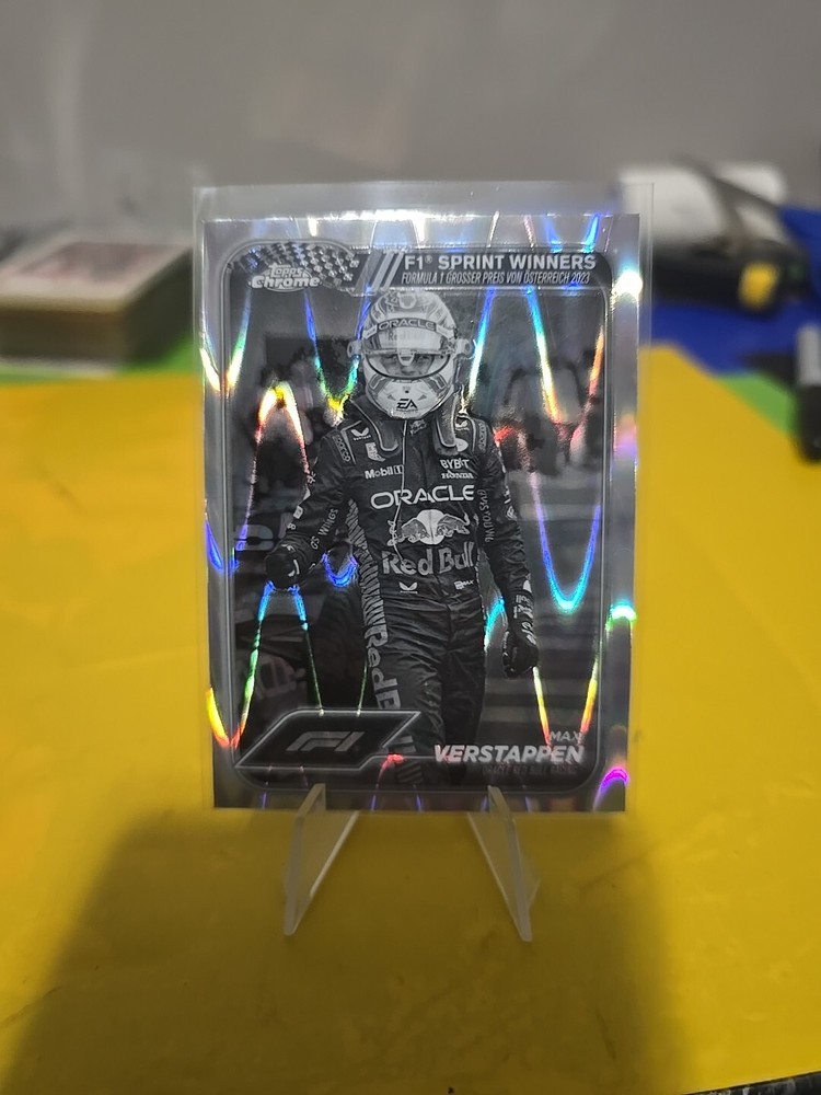 2024 Topps Chrome Ray Wave Max Verstappen #149 F1 Racing Card
