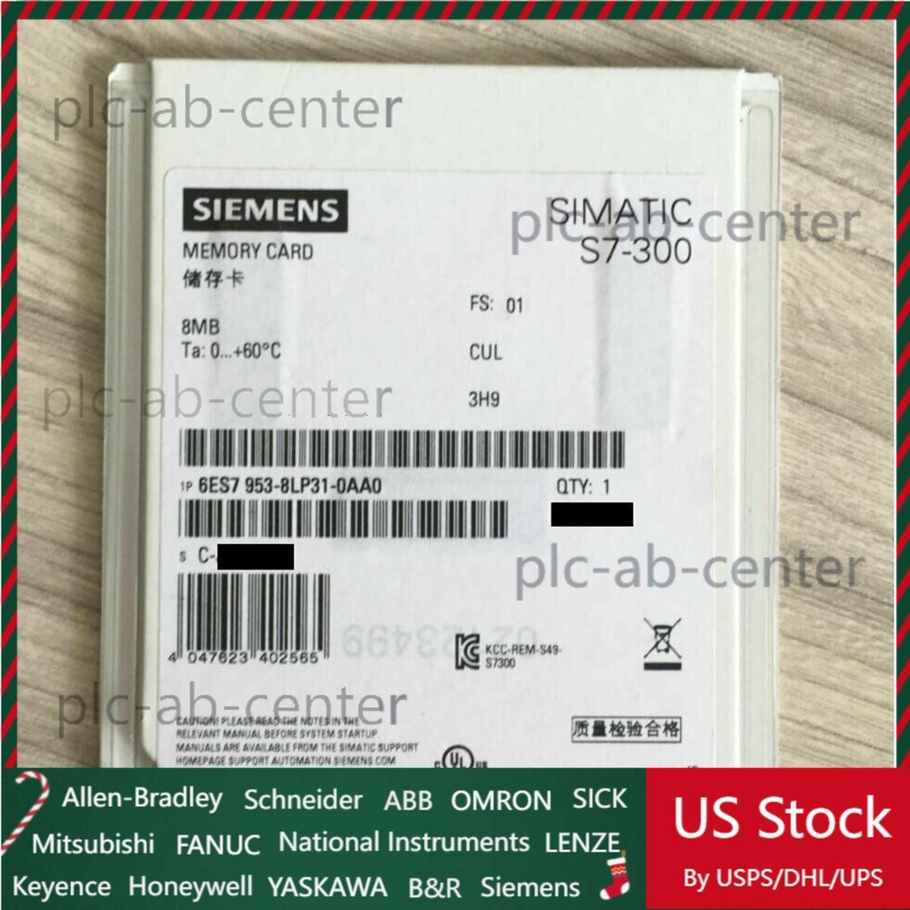 New 1PC Siemens 6ES7953-8LP31-0AA0 Simatic S7-300 Micro Memory Card 8MB