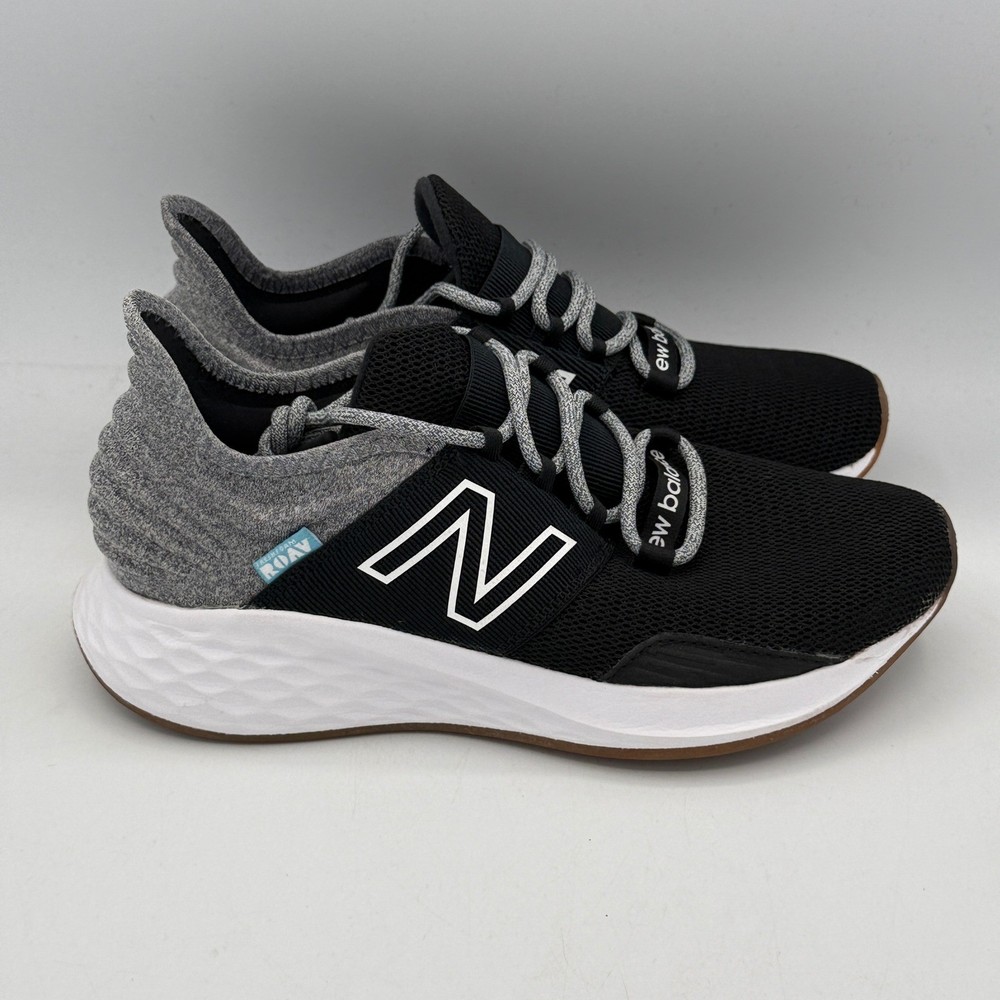 New Balance Fresh Foam Roav Women Running Shoes 6 Black Grey WROAVTK