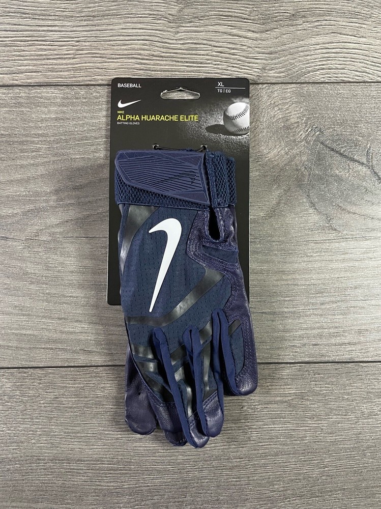 Nike Alpha Huarache Elite XL Navy Blue Baseball Batting Gloves New