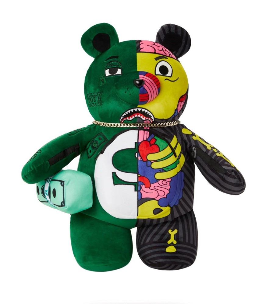 NEW SPRAYGROUND YOUNG X-RAY MONEY BEAR TEDDYBEAR LIMITED EDITION BACKPACK