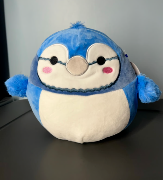 Squishmallows 8-Inch Babs the Blue Jay Ultra-Soft Plush Toy