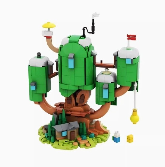 Adventure Time Finn & Jake Treehouse Model Building Block Puzzle Toy Set