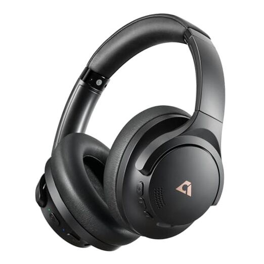 Y8+ Wireless Noise Cancelling Headphones with LDAC Hi-Res Audio in Black